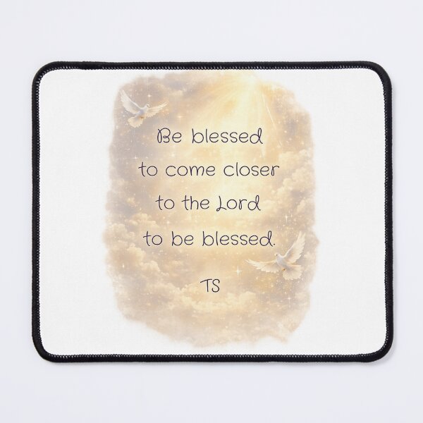 Item preview, Be Blessed to Come Closer to the Lord, Christian Inspirational Wall Art with Doves and Heavenly Light, Faith Quote designed and sold by TerScott.