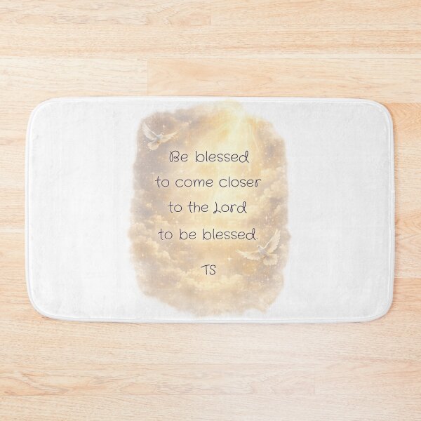 Item preview, Be Blessed to Come Closer to the Lord, Christian Inspirational Wall Art with Doves and Heavenly Light, Faith Quote designed and sold by TerScott.