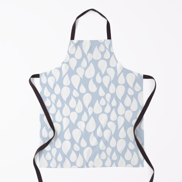 Item preview, Water drops, tears, white on light blue designed and sold by janara-studio.