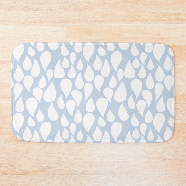 Item preview, Water drops, tears, white on light blue designed and sold by janara-studio.