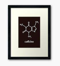 Koffein-Molekül Gerahmter Kunstdruck