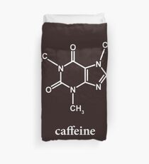 Caffeine Molecule Duvet Cover