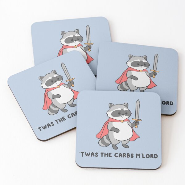 Item preview, Twas The Carbs Mlord Raccoon designed and sold by kaybowzie.