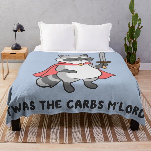 Item preview, Twas The Carbs Mlord Raccoon designed and sold by kaybowzie.