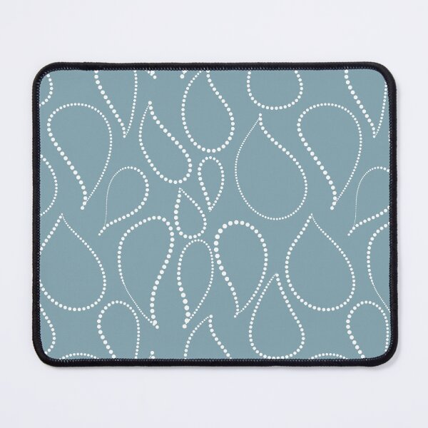 Item preview, Drop tears paisley pattern white on green designed and sold by janara-studio.