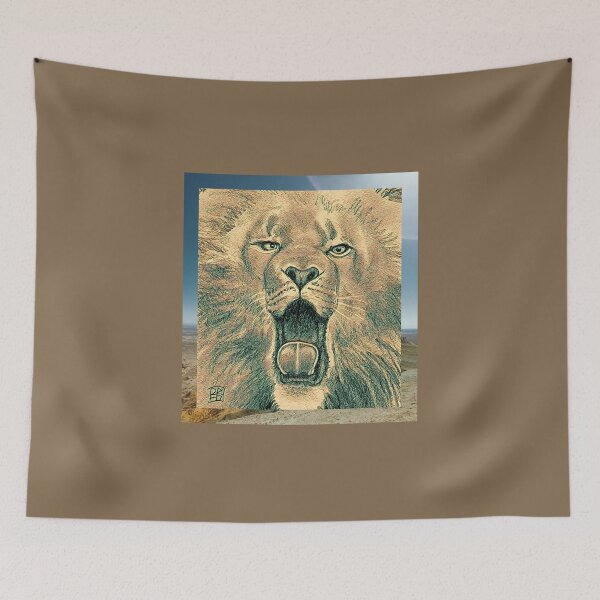 Item preview, Sleepy Lion Looks Ferocious  designed and sold by oh-bi-me.