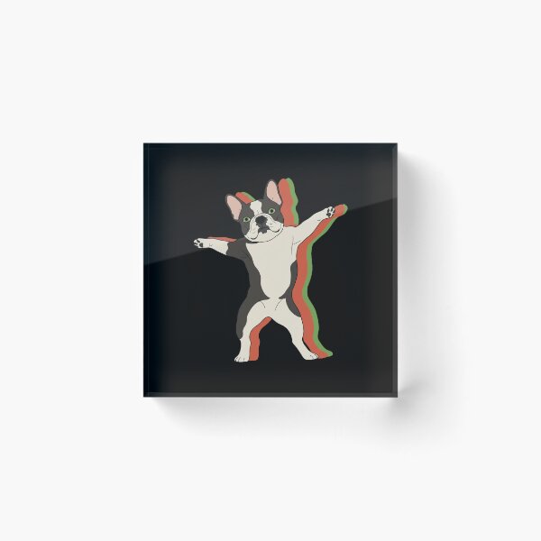 Item preview, Dabbing Dog Funny Cartoon Retro Outline Illustration designed and sold by JEFDodsonArt.