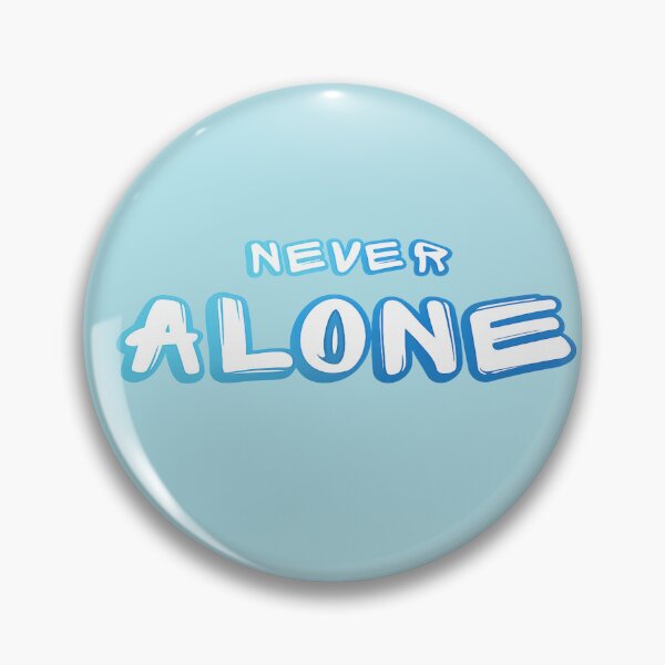 Item preview, NEVER ALONE – Bold Gradient Typography for Empowerment designed and sold by StorySeller85.