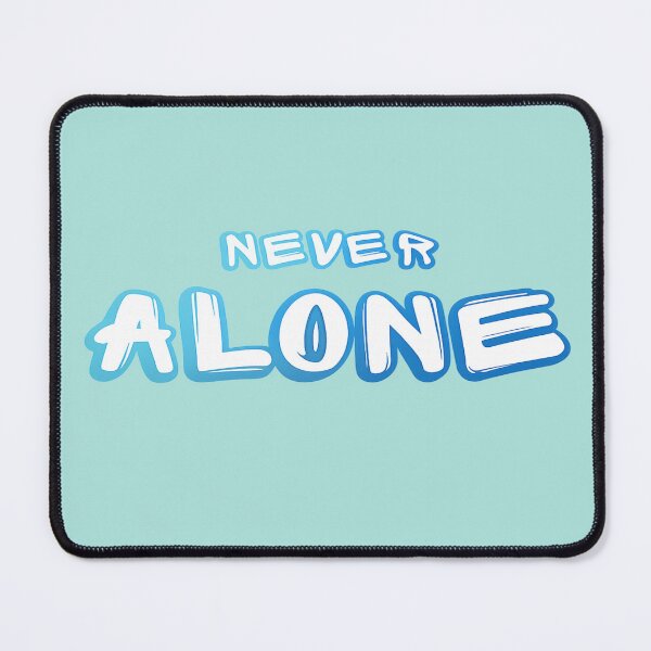 Item preview, NEVER ALONE – Bold Gradient Typography for Empowerment designed and sold by StorySeller85.