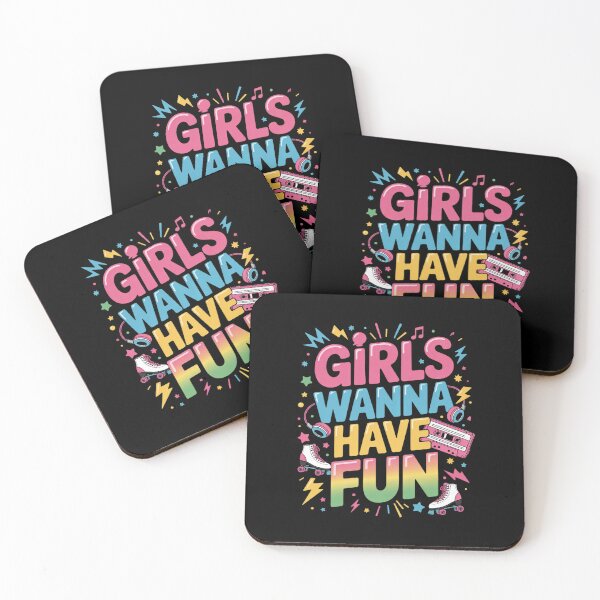 Item preview, Girls Wanna Have Fun Awesome 80's 90's Party 1980s Vibes designed and sold by DigitaldeligArt.