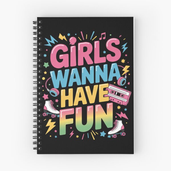 Item preview, Girls Wanna Have Fun Awesome 80's 90's Party 1980s Vibes designed and sold by DigitaldeligArt.