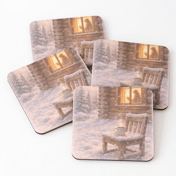 Item preview, Quiet Winter Light by the Cabin designed and sold by MIArt Studio.