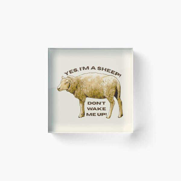 Item preview, I'm A Sheep, Don't Wake Me Up! Sleep, Sheep Humor designed and sold by JoyfulWhimsy.
