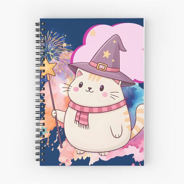 Item preview, Cute Wizard Cat – Kawaii Fantasy Illustration designed and sold by ChenEngEng.