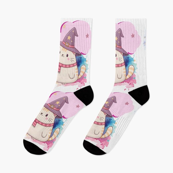 Item preview, Cute Wizard Cat – Kawaii Fantasy Illustration designed and sold by ChenEngEng.