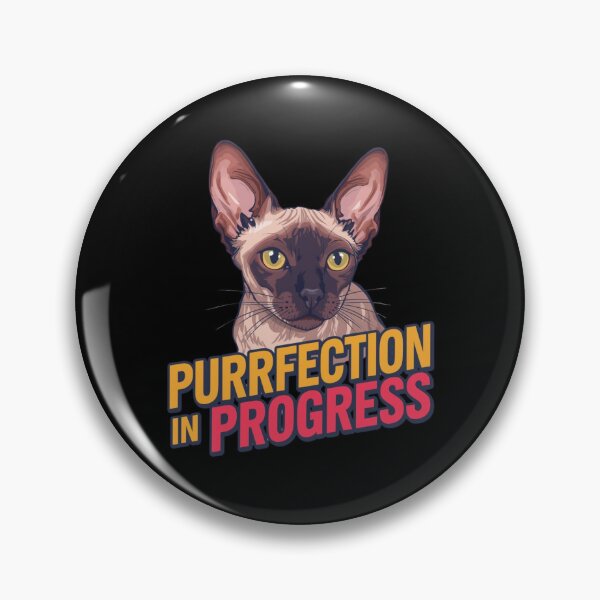 Item preview, Copy of Funny Devon Rex Cat T-Shirt – Purrfection in Progress – Cute Hairless Cat Tee designed and sold by Lamagift.