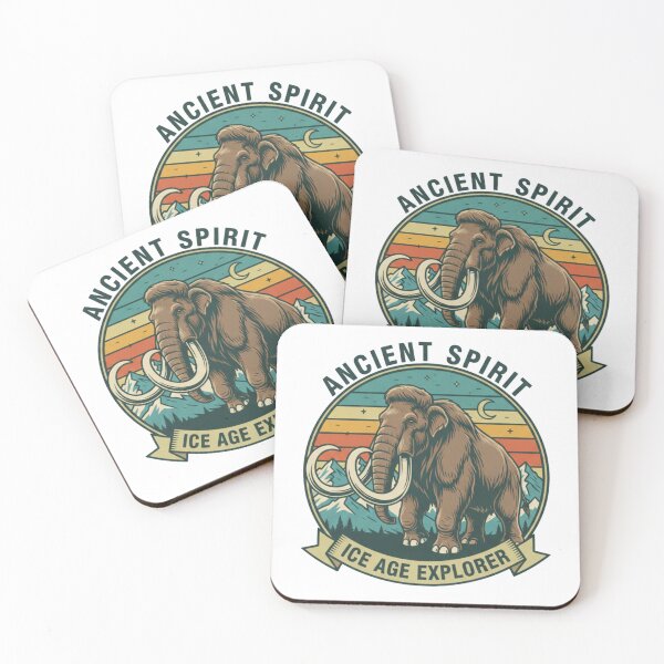 Item preview, Vintage Woolly Mammoth Ancient Spirit Ice Age Apparel Graphic designed and sold by Siamcatshop.