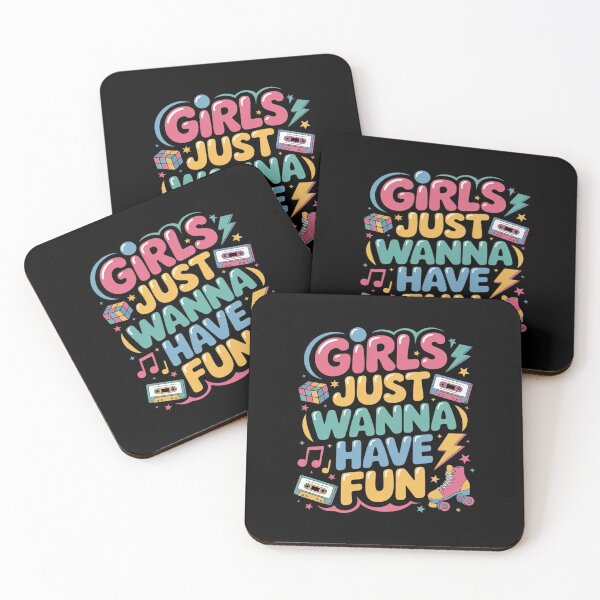 Item preview, Groovy Girls Just Wanna Have Fun 1980s Girls Men designed and sold by DigitaldeligArt.