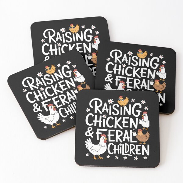 Item preview, Raising Chickens and Feral Children Funny Farm Quote designed and sold by lilensgavadur.
