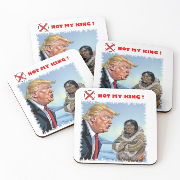Item preview, NO ES MI REY - Expansión Ártica de Groenlandia 2 - Arte satírico político de Trump designed and sold by K-O-Bold.