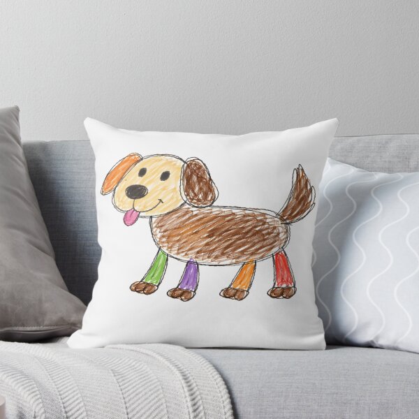 Item preview, Toddler Style Dog Drawing, Crayon Style Art designed and sold by LEFTERIS-DESIGN.