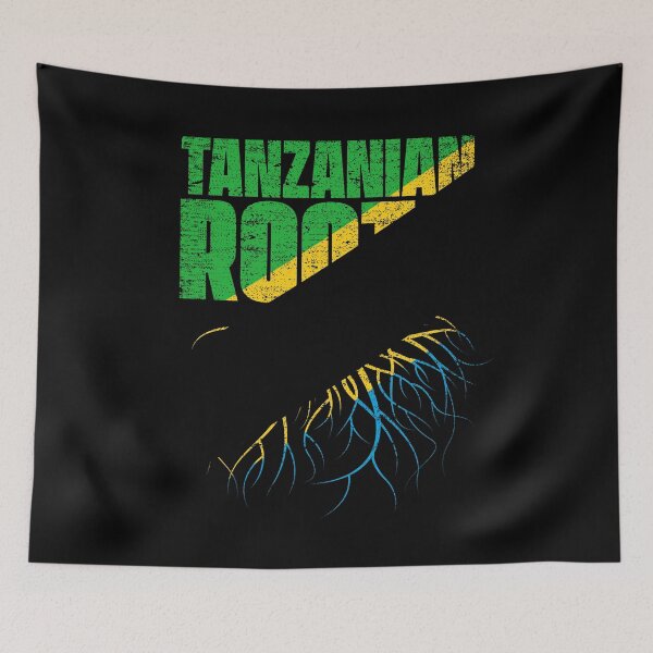 Item preview, Tanzanian Roots Tanzania Heritage Flag designed and sold by GabbyKash.