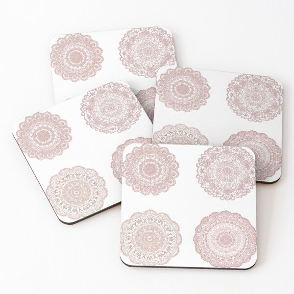 Item preview, Mini Light pink doilies sticker pack designed and sold by MendaciousMina.