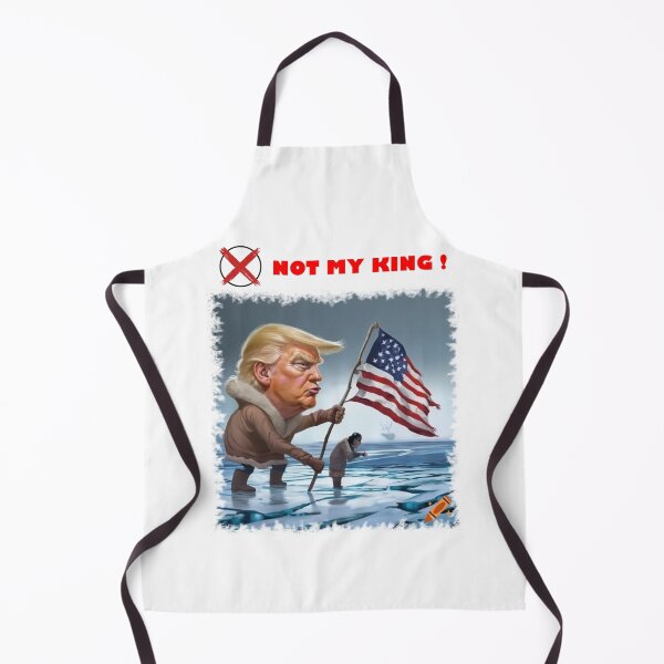 Item preview, NOT MY KING - Greenland Arctic Expansion Trump Political Satire Art designed and sold by K-O-Bold.
