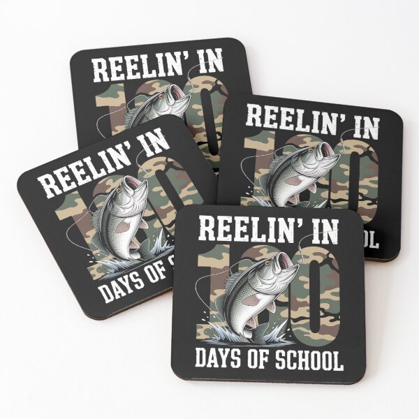 Item preview, Reelin_ in 100 Days of School Bass Camo Fishing Lover designed and sold by lilensgavadur.