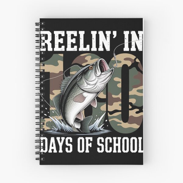 Item preview, Reelin_ in 100 Days of School Bass Camo Fishing Lover designed and sold by lilensgavadur.