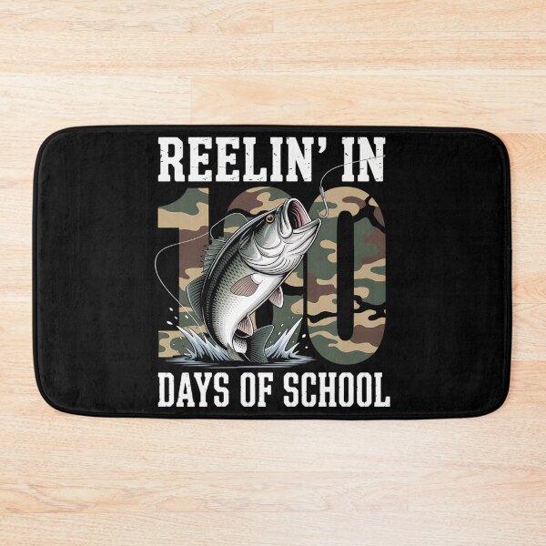 Item preview, Reelin_ in 100 Days of School Bass Camo Fishing Lover designed and sold by lilensgavadur.