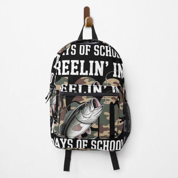 Item preview, Reelin_ in 100 Days of School Bass Camo Fishing Lover designed and sold by lilensgavadur.