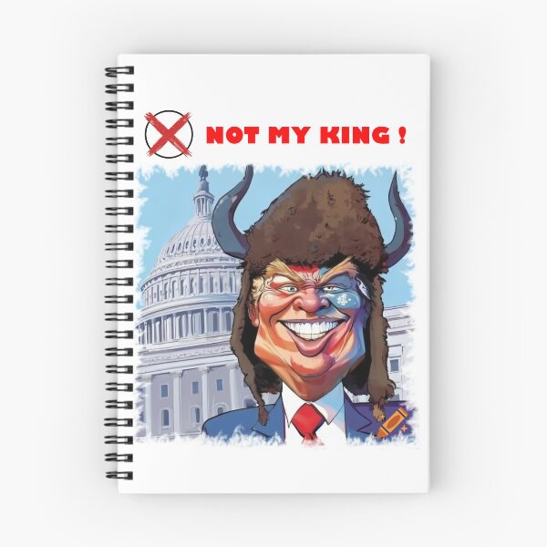 Item preview, NOT MY KING - Capitol Riot Shaman Trump Political Satire Art designed and sold by K-O-Bold.