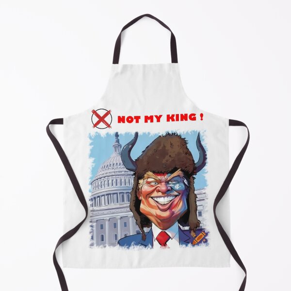 Item preview, NOT MY KING - Capitol Riot Shaman Trump Political Satire Art designed and sold by K-O-Bold.