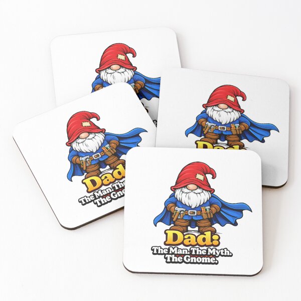Item preview, Dad the Man the Myth the Gnome – Hero Gnome Father Illustration designed and sold by Moriarty's Digital Visions.