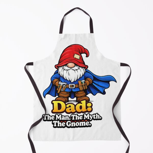 Item preview, Dad the Man the Myth the Gnome – Hero Gnome Father Illustration designed and sold by Moriarty's Digital Visions.