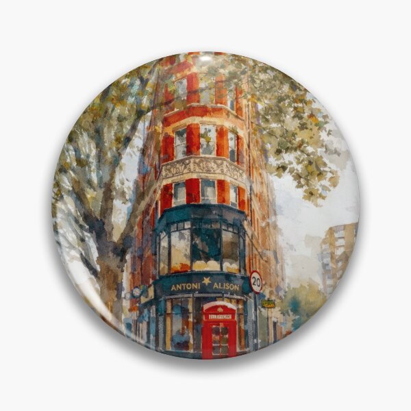 Item preview, London Flatiron Corner – Clerkenwell Watercolor designed and sold by caracatita75.