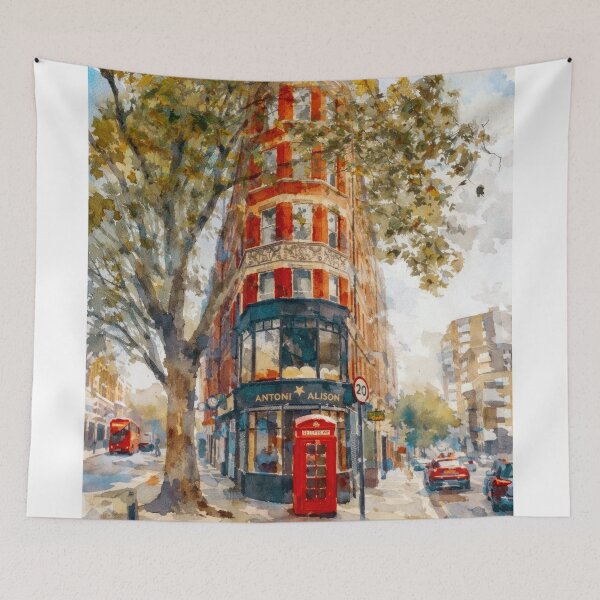 Item preview, London Flatiron Corner – Clerkenwell Watercolor designed and sold by caracatita75.