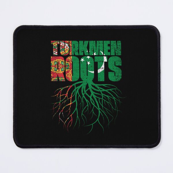 Item preview, Turkmen Roots Turkmenistan Heritage Flag designed and sold by GabbyKash.