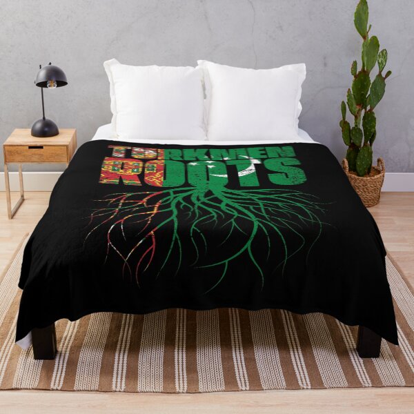 Item preview, Turkmen Roots Turkmenistan Heritage Flag designed and sold by GabbyKash.
