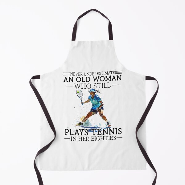 Item preview, Never Underestimate An Old Woman Who Still Plays Tennis Eighties designed and sold by WayTBeenkenArt.