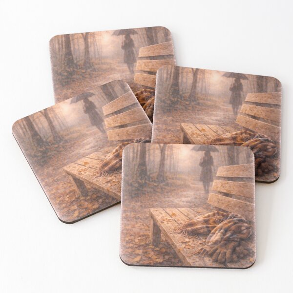 Item preview, Quiet Autumn Rain in the Park designed and sold by MIArt Studio.