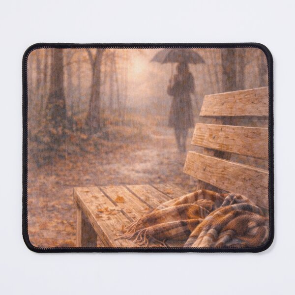 Item preview, Quiet Autumn Rain in the Park designed and sold by MIArt Studio.