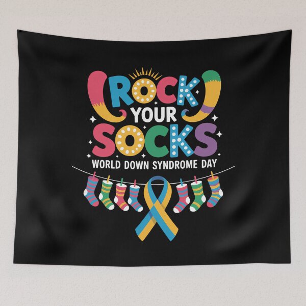 Item preview, Rock Your Socks Awareness World Down Syndrome Day designed and sold by lilensgavadur.