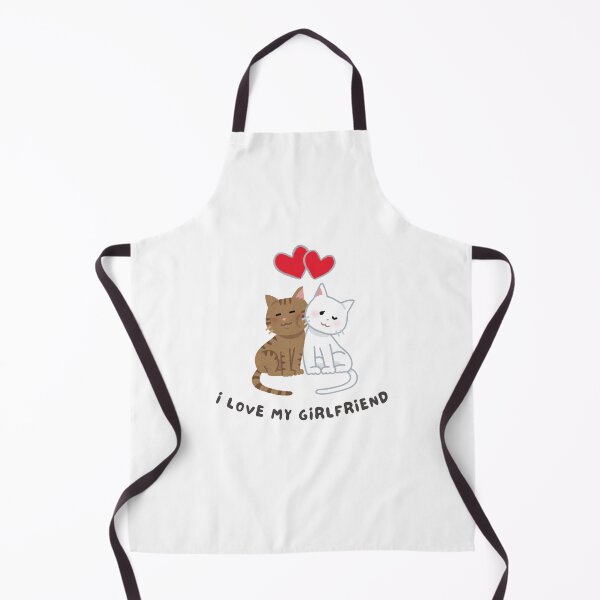 Item preview, Cute Couple Cats – "I Love My Girlfriend" – Funny Cat Lovers Gift for Couples designed and sold by LazyButGenius.