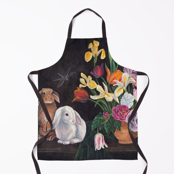 Item preview, "Ostara Bunnies and Spring Flowers" by Renee Machan designed and sold by RMachanArt.