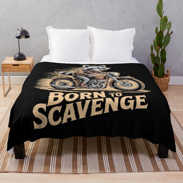 Item preview, raccoon biker - etching style - scratchboard art - crosshatch drawing - retro biker - classic motorcycle - ride dirty - wild and filthy - born to scavenge - trash talk tour - eat ride repeat designed and sold by JansenGS.