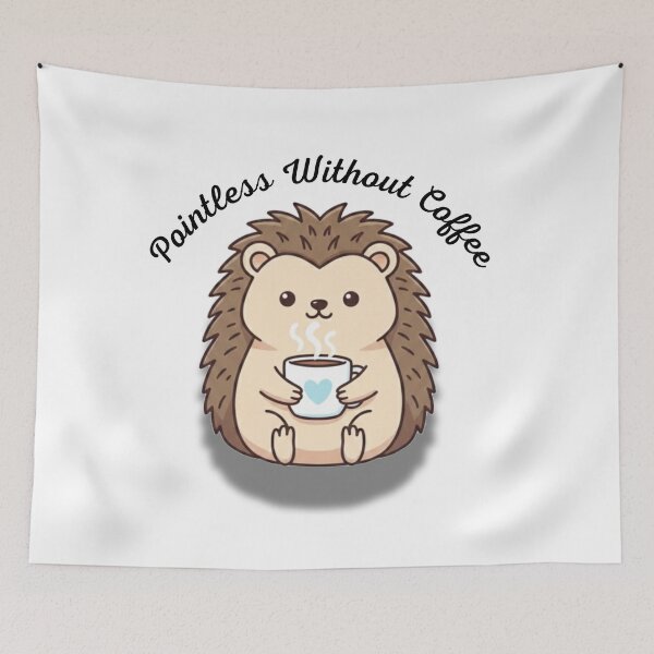 Item preview, Cute Hedgehog Coffee Lover Design designed and sold by M.Store.