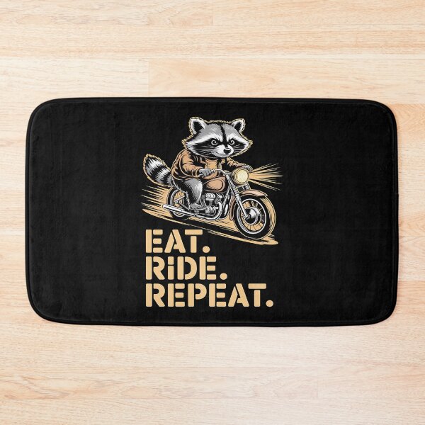 Item preview, raccoon biker - raccoon motorcycle - trash panda - cafe racer - vintage motorcycle art - biker humor - outlaw raccoon - feral humor - scavenger life - midnight snack run - engraved illustration designed and sold by JansenGS.