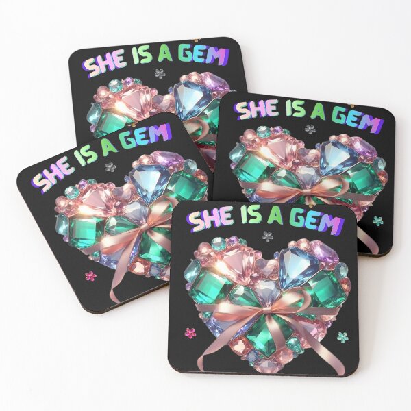 Item preview, She Is A Gem: Radiant Gemstone Heart Women's Day Art designed and sold by HopeAndHustle.